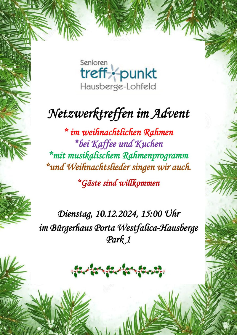 Netzwerkstreffen im Advent 2024